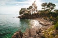 Beach near to city Podgora, Croatia Makarska riviera Royalty Free Stock Photo