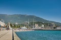 Beach near Yalta port Royalty Free Stock Photo