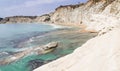 Beach nearby the white cliff called `Scala dei Turchi` in Sicily