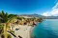 Beach in Nerja, Anadalusia, Spain