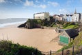 Beach next to St Catherines Island Tenby Wales UK Royalty Free Stock Photo