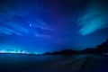 Beach in Night Royalty Free Stock Photo
