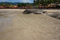 beach with no people and rocks