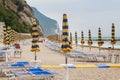 Beach of numana in Conero riviera, Marche, Italy Royalty Free Stock Photo