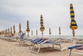 Beach of Numana in Conero riviera, Marche, Italy Royalty Free Stock Photo