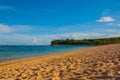 Beach in Nusa Dua Bali. Geger Beach. Indonesia. Royalty Free Stock Photo