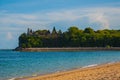 Beach in Nusa Dua Bali. Geger Beach. Indonesia. Royalty Free Stock Photo