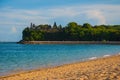 Beach in Nusa Dua Bali. Geger Beach. Indonesia. Royalty Free Stock Photo