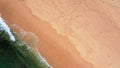 Beach and ocean as a background from top view. Azure water background from top view. Summer seascape from air. Gili Meno Royalty Free Stock Photo