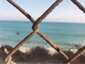 Beach Ocean Rusted Fence