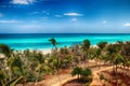 Beach and ocean Varadero in Cuba Royalty Free Stock Photo