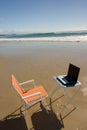 Beach Office Royalty Free Stock Photo