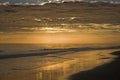 Beach at Outer Banks at sunset Royalty Free Stock Photo