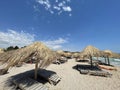 Beach overview - tourists enjoying the sunshine