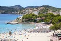 Beach in Paguera aerial view Royalty Free Stock Photo