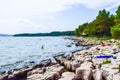 The beach in Pakostane