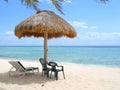 Beach palapa on the Caribbean coast