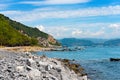 Beach on Palmaria Island - Liguria Italy Royalty Free Stock Photo