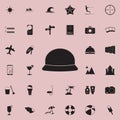 beach panama hat icon. Detailed set of summer pleasure icons. Premium quality graphic design sign. One of the collection icons for