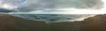 beach panorama in marseillan Royalty Free Stock Photo