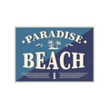 Beach Paradise party flyer vintage grunge background. Vector illustration. Eps10 Royalty Free Stock Photo