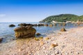 Beach in the Parque Natural da Arrabida Royalty Free Stock Photo