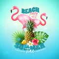 Beach Party Background Royalty Free Stock Photo