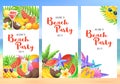 Beach party banners