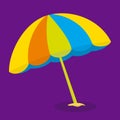 Beach Party Boy Umbrella 08 Royalty Free Stock Photo