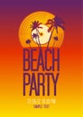 Beach Party design template.