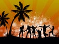 Beach Party people Royalty Free Stock Photo