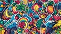 Beach Party Sticker Collection. Tropical Vibes in Bright Colors