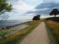 Beach Path in Helsingor Royalty Free Stock Photo