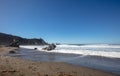 Beach pebbles at original Ragged Point at Big Sur on the Central Coast of California United States Royalty Free Stock Photo