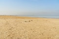 On the beach at Persian Gulf in Bandar Ganaveh. Iran Royalty Free Stock Photo