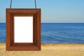 The beach and the photographic frame