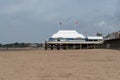 Beach and Pier in Burnham on Sea in England Royalty Free Stock Photo