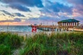 Beach Pier near Fort Lauderdale Florida FL Royalty Free Stock Photo