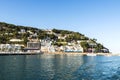 Beach and pier in Estartit, Spain Royalty Free Stock Photo