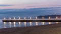 Beach Pier Ocean Lights Reflections Durban Royalty Free Stock Photo