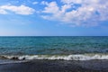 On the beach of Platanias in Crete Royalty Free Stock Photo