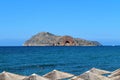 On the beach of Platanias in Crete Royalty Free Stock Photo