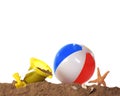 Beach Play Border Royalty Free Stock Photo