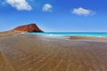 Beach Playa de la Tejita in Tenerife Royalty Free Stock Photo