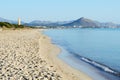 The beach in Playa de Muro Royalty Free Stock Photo