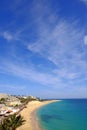 Beach Playa del Matorral. Morro Jable, Fuerteventura, Canary Islands Royalty Free Stock Photo
