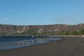 The beach of Playas de Coco on the Pacific coast of Costa Rica Royalty Free Stock Photo