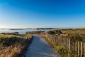 The beach of Pointe du Conguel at sunrise #4 Royalty Free Stock Photo