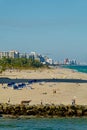 Beach by Port Everglades Royalty Free Stock Photo