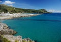 Beach and port of Marina di Camerota, Italy